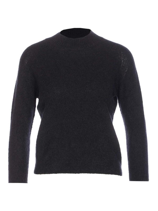 ROBERTO COLLINA: Pull col rond - Pull Col Rond - Noir