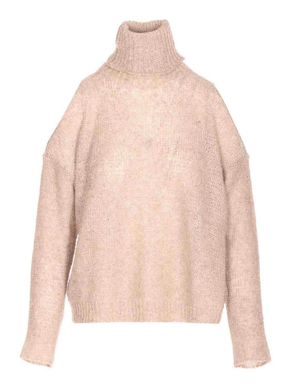 ROBERTO COLLINA: Rollkragenpullover  und Polo-Ausschnitt - Rollkragenpullover - Beige