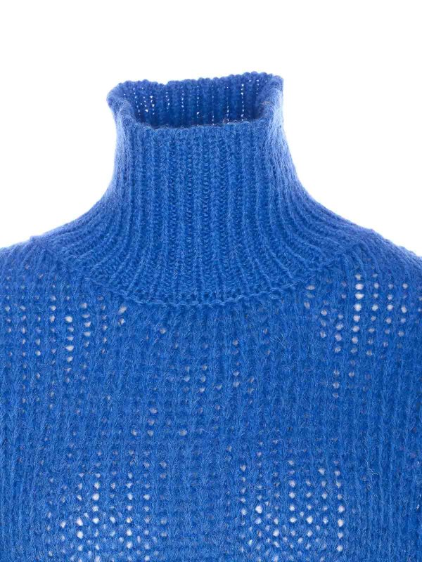 Pull Col Rond - Bleu shop online: ROBERTO COLLINA