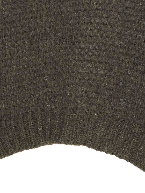 The Best Shops ROBERTO COLLINA: Strickpullover mit Rundhalsausschnitt - Rundhalspullover - Grün