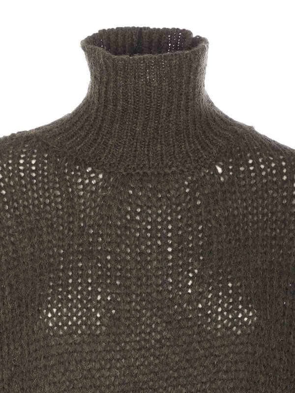 Rundhalspullover - Grün shop online: ROBERTO COLLINA