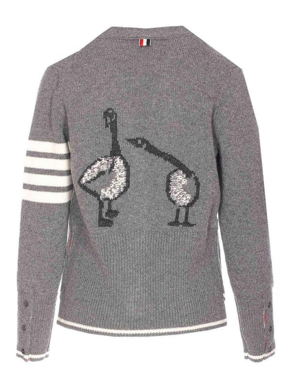 THOM BROWNE: Cardigans online - Cardigan - Gris