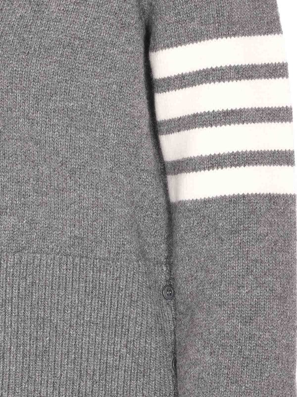 The Best Shops THOM BROWNE: Cardigans - Cardigan - Gris