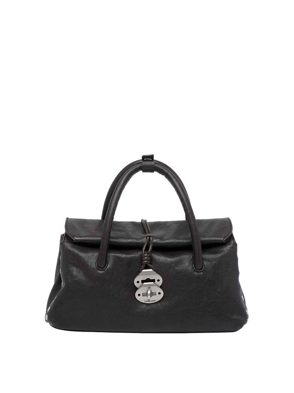 ZANELLATO: totes bags - Dotta Tobacco Handbag