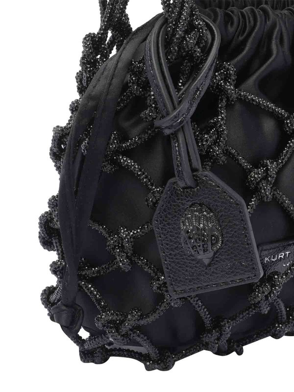 Small Macrame Crystal Handbag shop online: KURT GEIGER