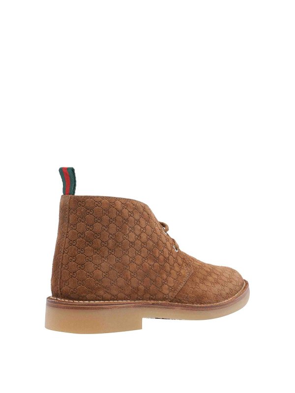 The Best Shops GUCCI: boots - Ankle Boot With Web Logo