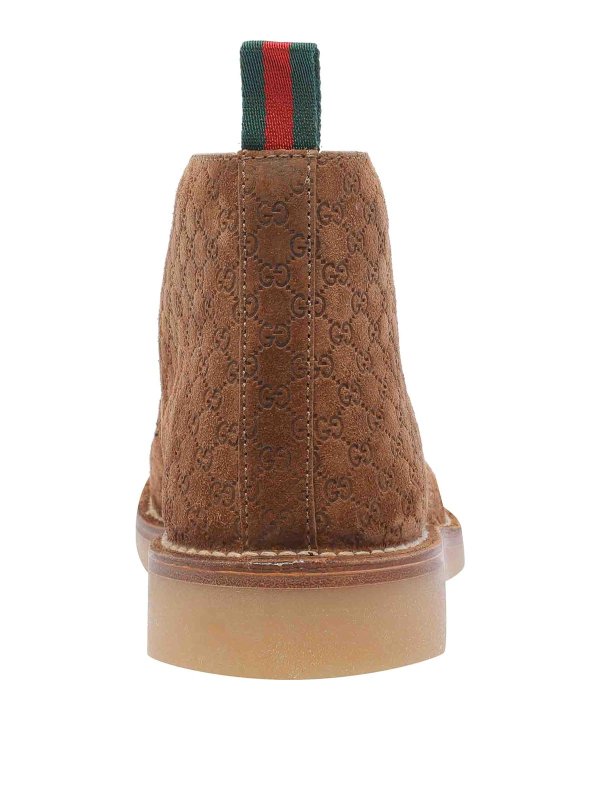 Ankle Boot With Web Logo shop online: GUCCI