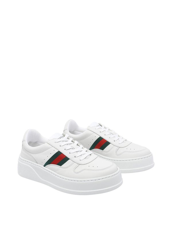 GUCCI: trainers online - Web Detail Oversize Sole Sneakers