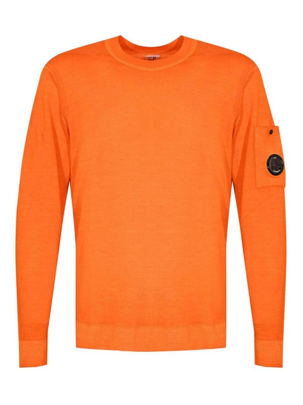 C.P. COMPANY: crew necks - Merino Wool Crew Neck Sweater