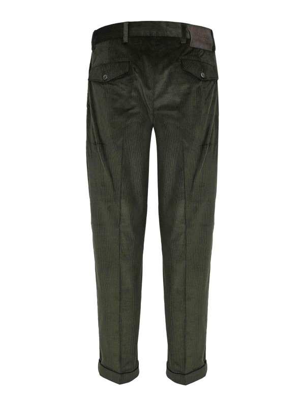 DANIELE ALESSANDRINI: Pantalones casual online - Pantalón Casual - Verde Oscuro