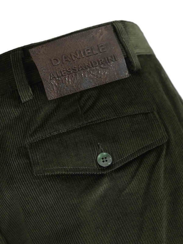 The Best Shops DANIELE ALESSANDRINI: Pantalones casual - Pantalón Casual - Verde Oscuro