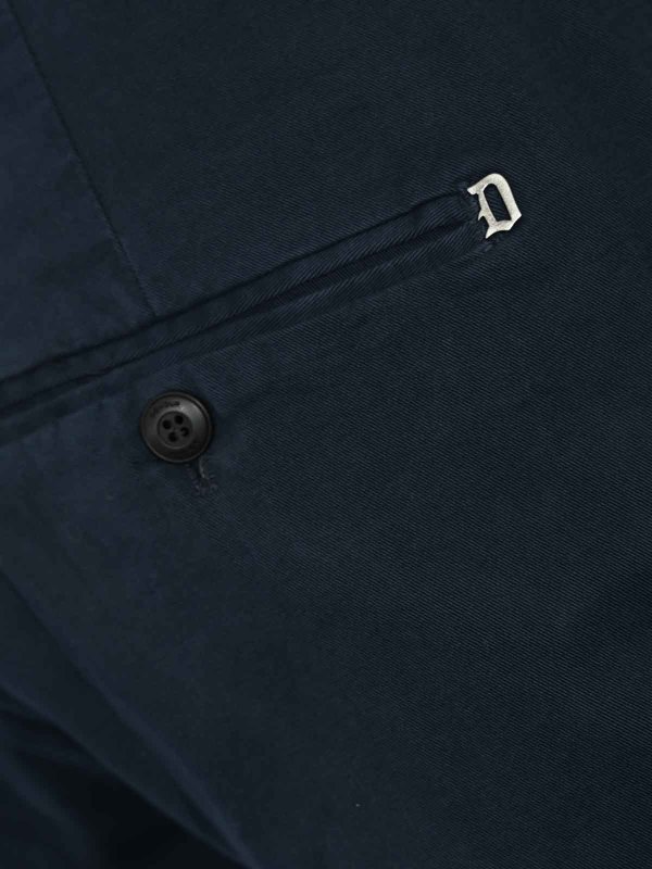 The Best Shops DONDUP: casual trousers - Gaubert Trousers In Stretch Cotton Gabardine