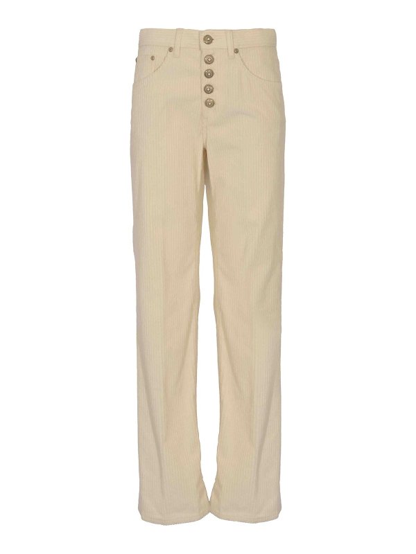 DONDUP: straight leg jeans - Jacklyn corduroy trousers