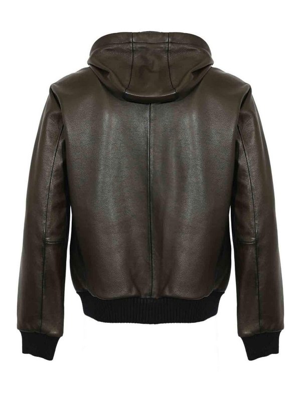 LEATHER AUTHORITY: Chaquetas de cuero online - Chaqueta De Cuero - Marrón Oscuro
