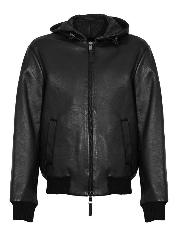 LEATHER AUTHORITY: Chaquetas de cuero - Chaqueta De Cuero - Negro