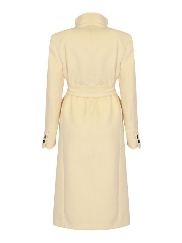 MAX MARA STUDIO: knee length coats online - Arezzo Double-Breasted Wool Coat