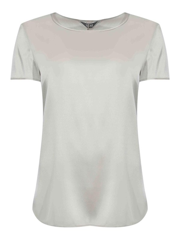 Max Mara: Blusen - Bluse - Grau