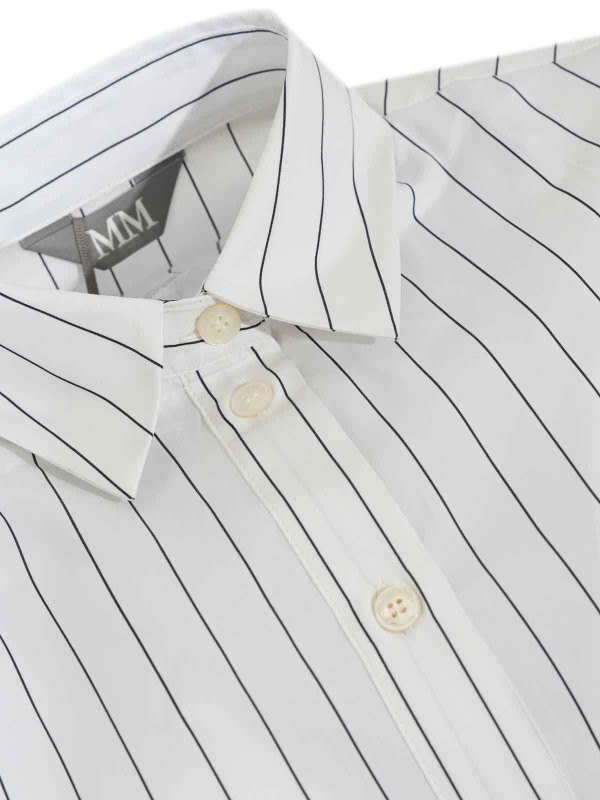 The Best Shops Max Mara: shirts - Effige Striped Cotton Shirt