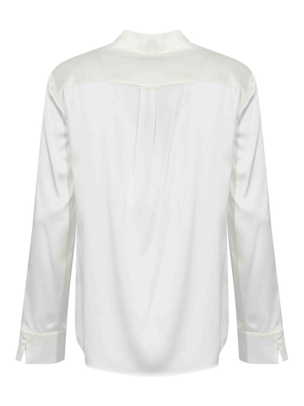 Max Mara: shirts online - Verve Silk Satin Shirt
