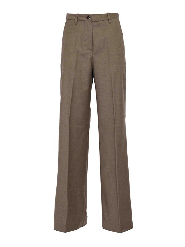 NINE IN THE MORNING: pantaloni casual - Pantaloni in lana Nala