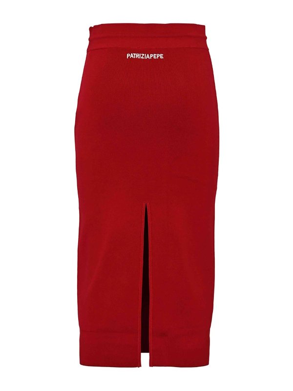 PATRIZIA PEPE: Faldas media pierna y semilargas online - Falda Semilarga - Rojo