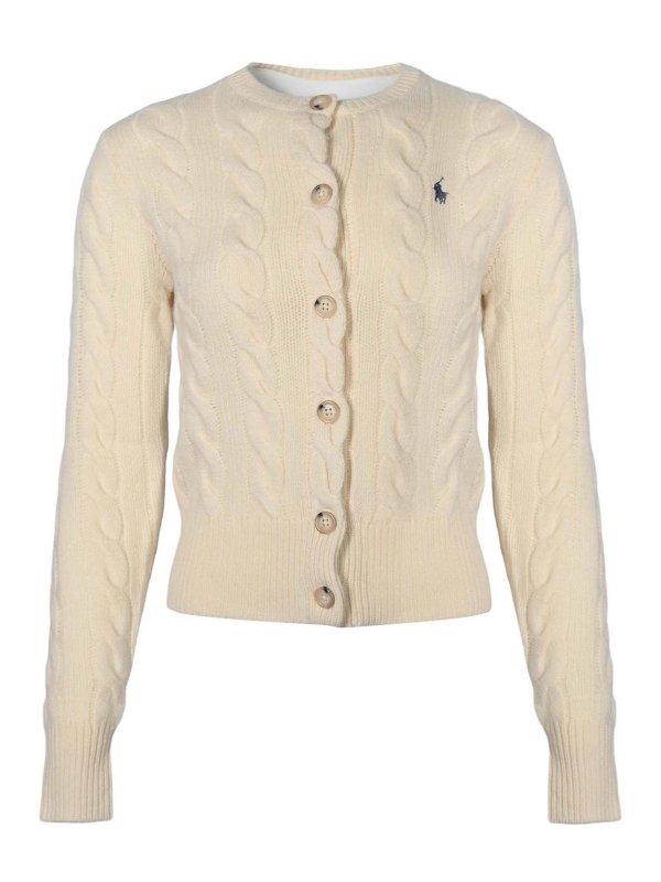 POLO RALPH LAUREN: Cardigans - Cardigan - Blanc