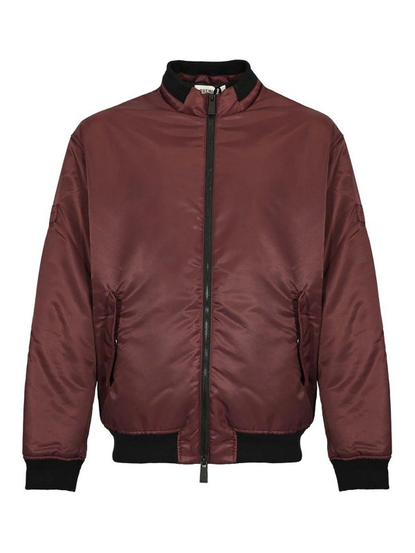 PREMIATA: Chaquetas Bomber - Chaqueta Bomber - Rojo Oscuro