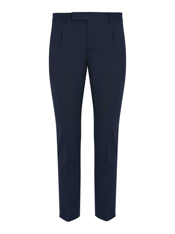 PT TORINO: casual trousers - Dieci Trousers In Wool Blend