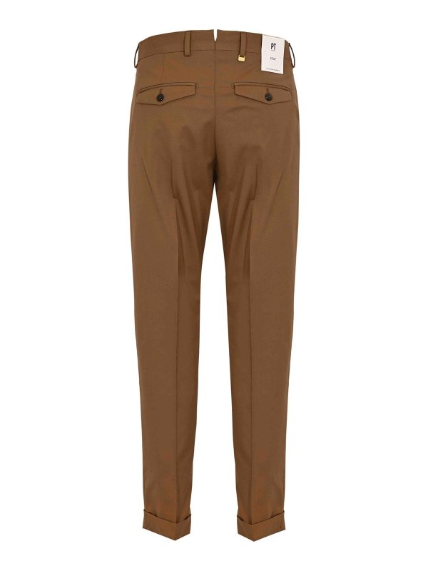 PT TORINO: Pantalones casual online - Pantalón Casual - Marrón