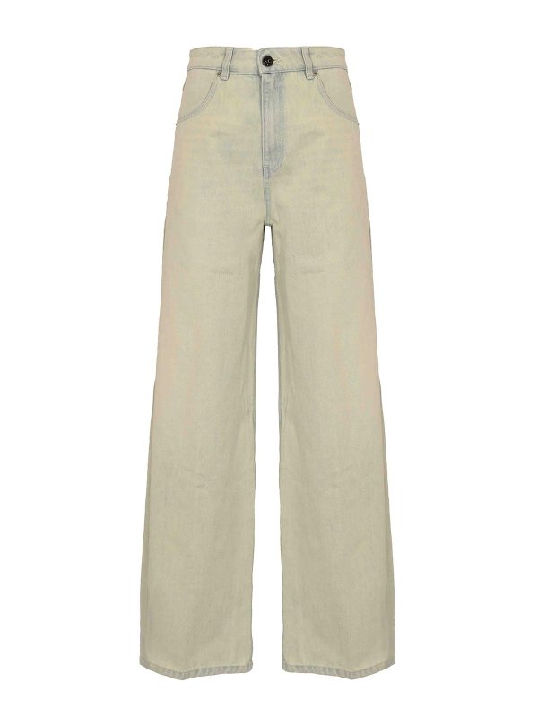 Semicouture: Straight Leg Jeans - Straight Leg Jeans - Denim