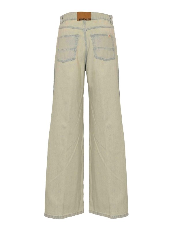 Semicouture: Straight Leg Jeans online - Straight Leg Jeans - Denim