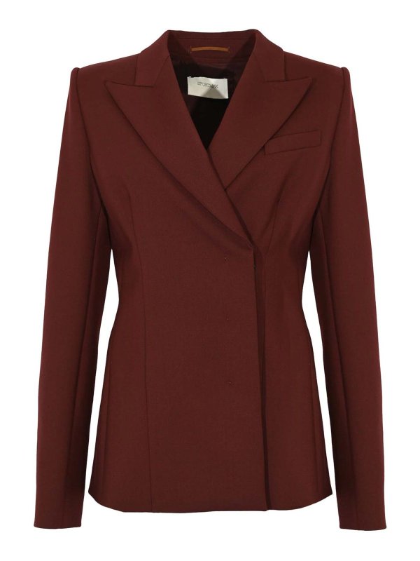 SPORTMAX: Blazer - Blazer - Bordeaux