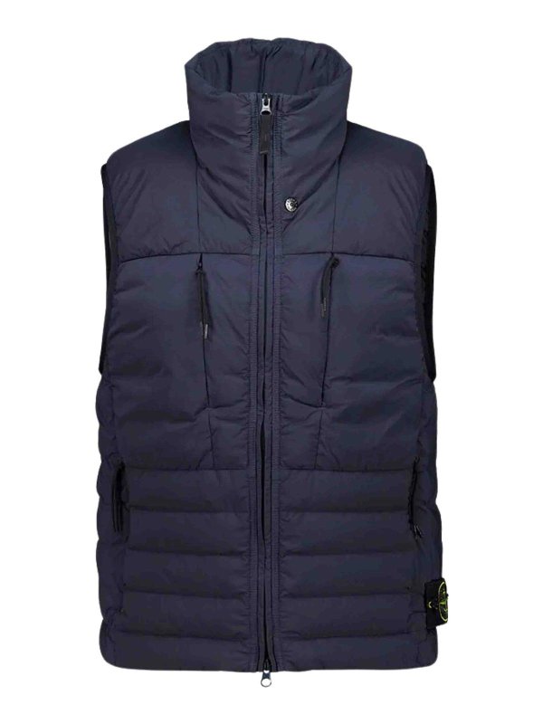 STONE ISLAND: vests - G100004 Quilted Nylon Vest