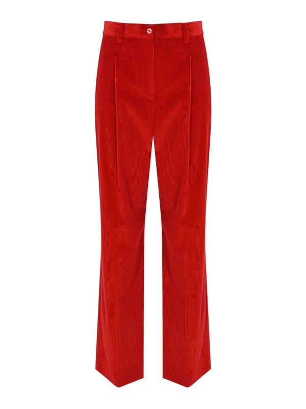WEEKEND MAX MARA: casual trousers - Order Trousers In Cotton Velvet