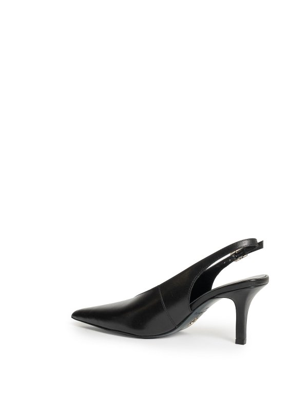 PATRIZIA PEPE: sandals online - Leather Slingback Shoes With Heel