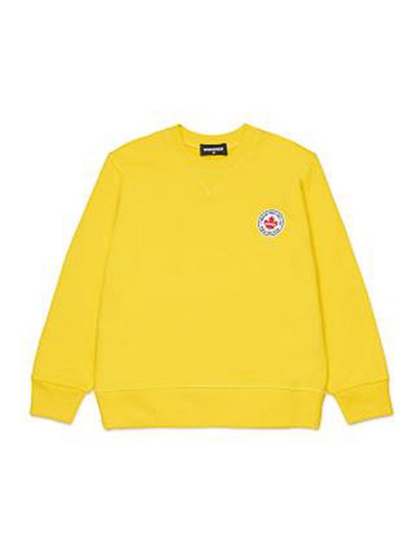 DSQUARED2: Sudaderas y suéteres - Sudadera - Amarillo