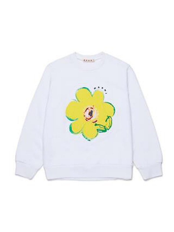 Marni: Sweatshirts und Pullover - Sweatshirt - Weiß