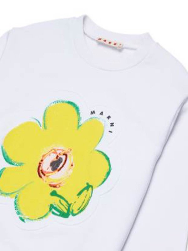 The Best Shops Marni: Sweatshirts und Pullover - Sweatshirt - Weiß