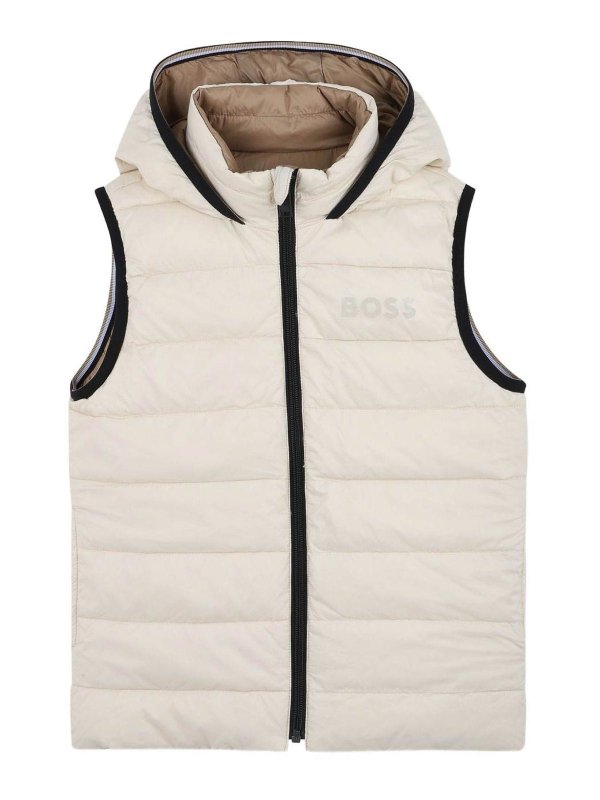 Hugo Boss: Gilets - Gilet - Beige