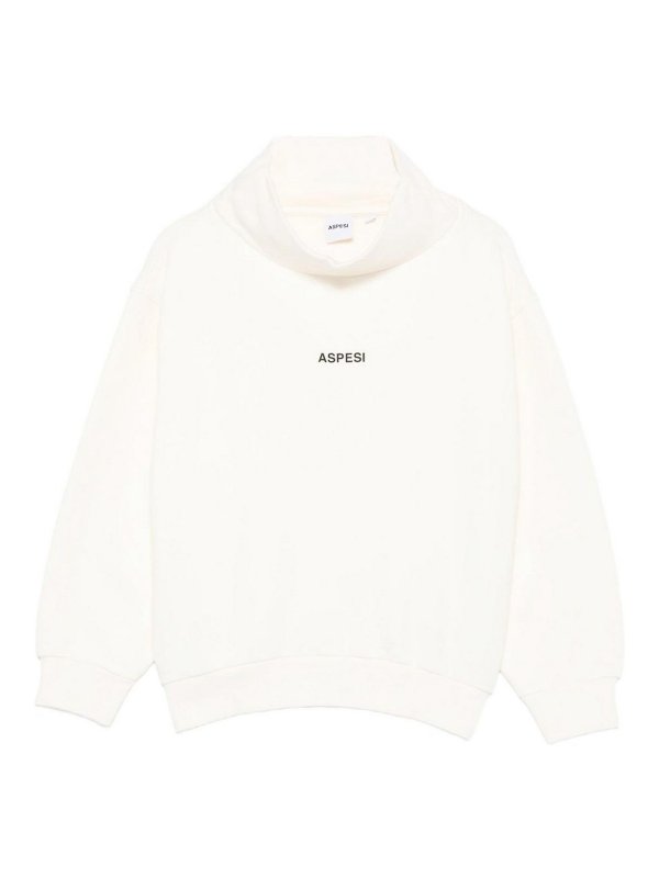ASPESI: Sweatshirts & Pulls - Sweat-Shirts - Crème