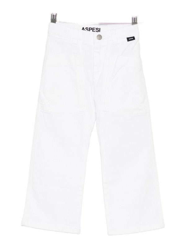 ASPESI: Pantalons casual - Pantalons Décontractés - Blanc