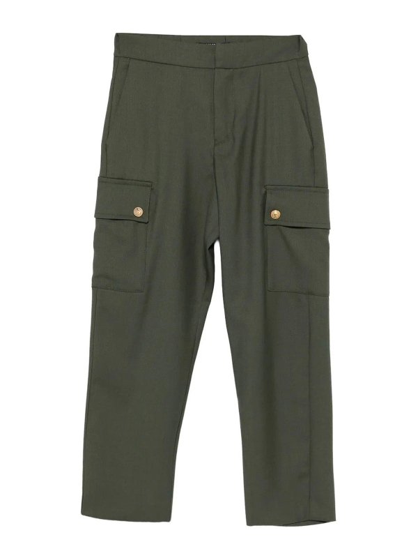 Balmain: Pantalones casual - Pantalón Casual - Verde