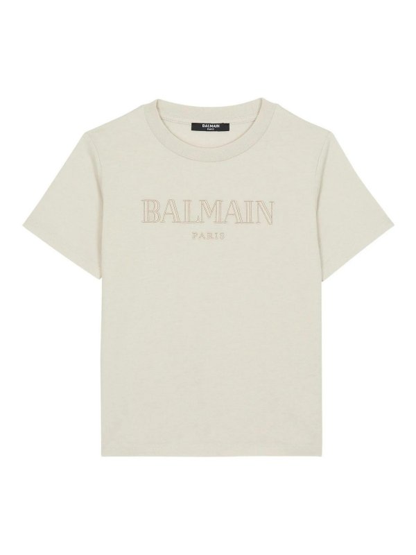 Balmain: Camisetas - Camiseta - Beis