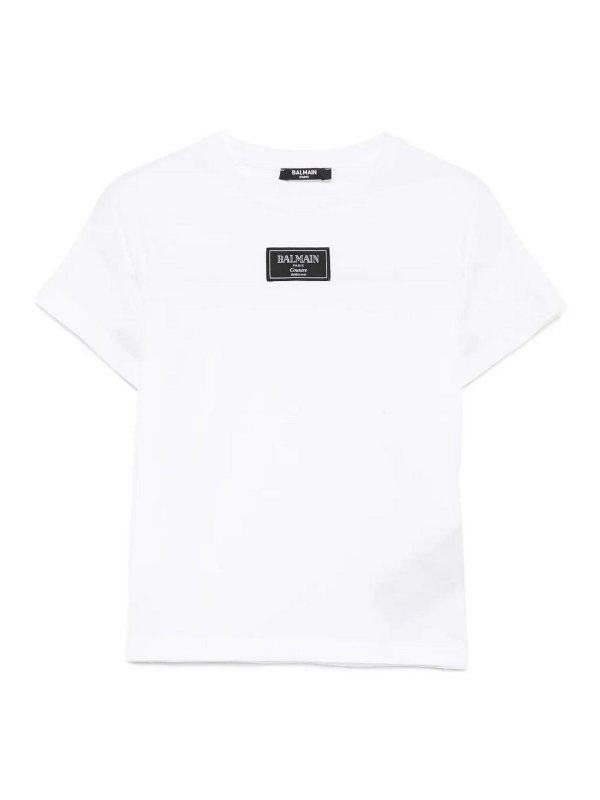 Balmain: T-shirts - T-Shirt - Weiß