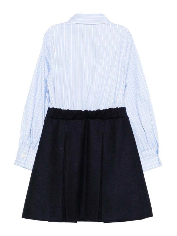 Balmain: ニーレングスドレス online - 膝丈ドレス - ブルー