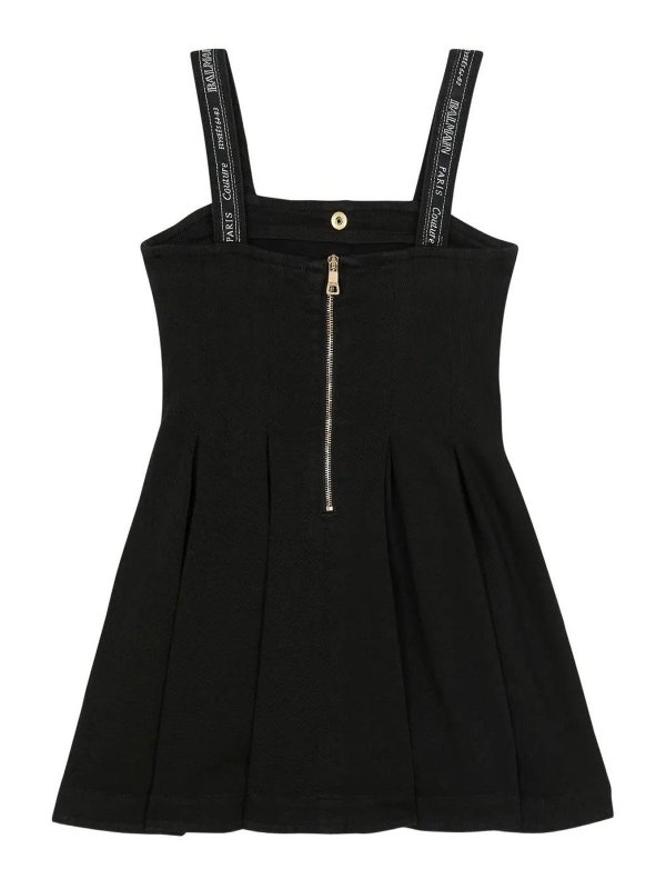 Balmain: knee length dresses online - Dress With Logo