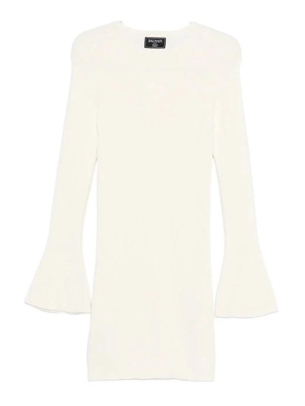 Balmain: Vestidos media pierna online - Vestido Midi - Crema