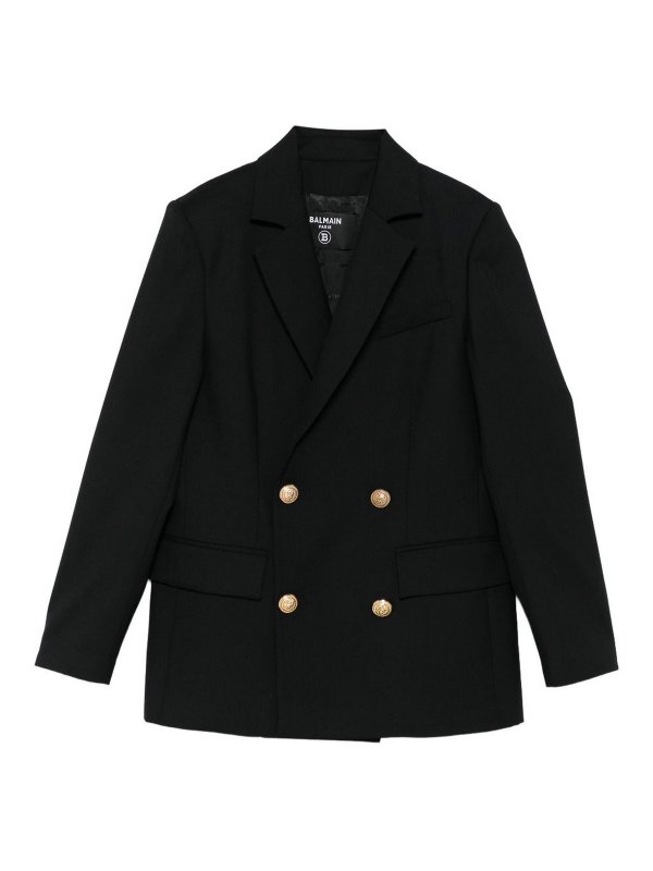 Balmain: Blazer - Blazer - Negro