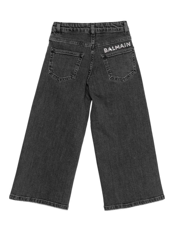 Balmain: jeans dritti, a sigaretta online - Jeans Con Strass