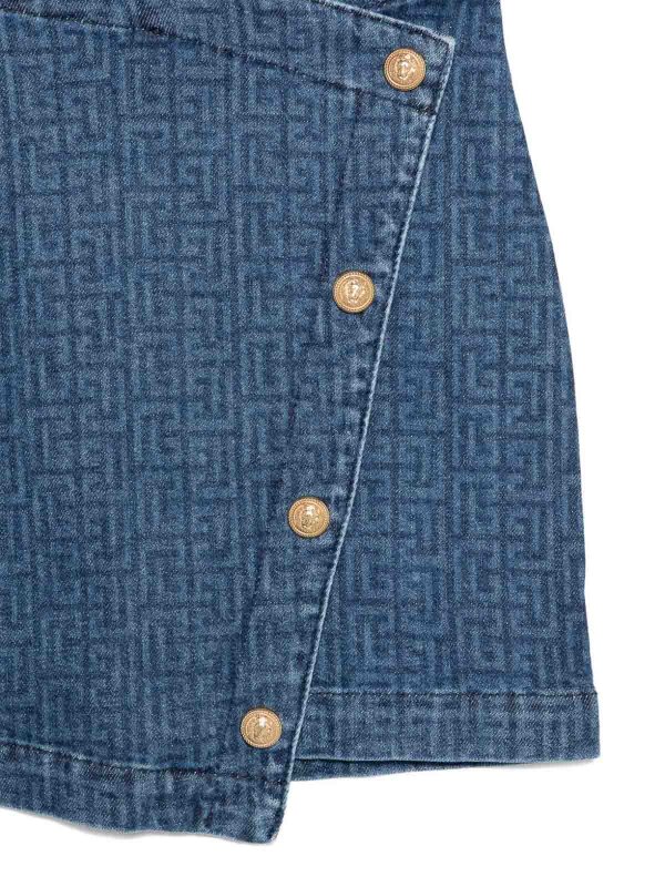 The Best Shops Balmain: Jupes midi et au genou - Jupe Midi - Bleu